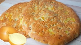 پخت نان-نان پیازی خوشمزه