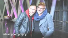 امیر اقایی و نوید محمد زاده در اکران خصوصی فیلم بدون تاریخ بدون امضا