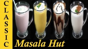 نوشیدنی سرد-تهیه 5 نوع میلک شیک  متنوع