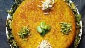 آشپزی آسان-طرز تهیه ته چین شوید باقالی پلو مجلسی