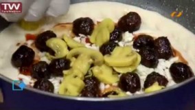 آشپزی آسان-پیتزا کوفته ریزه-لذیذ و خوشمزه