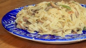آشپزی مدرن-تهیه پاستا با سس قارچ