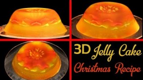 تهیه دسر-تهیه کیک ژله تزریقی بسیار زیبا