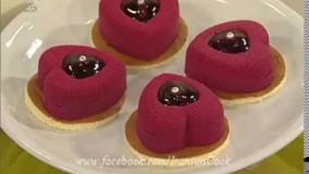 آموزش دسر-دسر موس اسلایس توت فرنگی