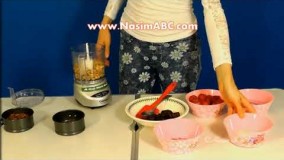 تهیه دسر-چیز کیک میوه ای سالم خام گیاهی