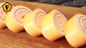 آموزش دسر-تهیه رول ژله بستنی