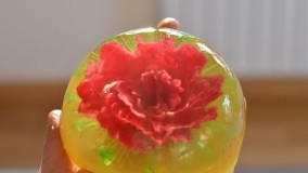 آموزش دسر-گلهای ۳بعدی در ژلاتین قسمت ۲