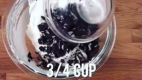 آموزش دسر-دسر ساده و خوشمزه با بیسکویت اورئو