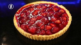 تهیه دسر-تهیه تارت توت فرنگی خوشمزه