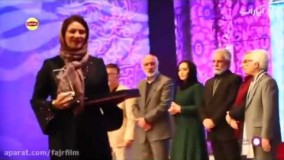 سیمرغ بلورین بهترین بازیگر نقش مکمل زن و مرد  شبنم مقدمی و نوید محمدزاده