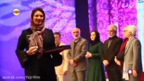 سیمرغ بلورین بهترین بازیگر نقش مکمل زن و مرد  شبنم مقدمی و نوید محمدزاده