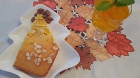 آموزش دسر-کیک پرتقالی و بادام