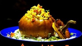 آموزش دسر - روش پخت تنوری کدو تنبل  با آمیزه های خوشمزه