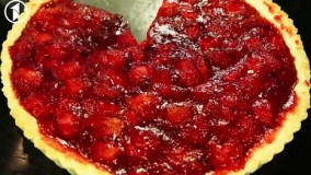 تهیه دسر - تهیه تارت توت فرنگی