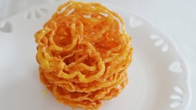 تهیه دسر-طرز تهیه زولبیا ترد و خوشمزه مجلسی -دسر ماه رمضان