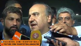 صحبت های وزیر ورزش در حاشیه جشن قهرمانی استقلال در جام حذفی