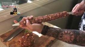 آشپزی ایرانی-آسون ترین روش درست کردن کوبیده ترکیبی و آموزش سیخ زدن جوادجوادی