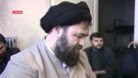 دیدار سید احمد خمینی با رهبر انقلاب پس از رحلت امام