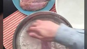 آشپزی مدرن-پولکی کردن فیله استریپس