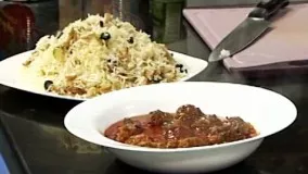 آموزش آشپزی-خوراک گوشت قلقلی با قارچ