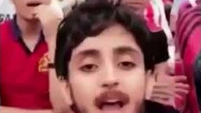  دختران با گریم مردانه در ورزشگاه آزادی در جشن قهرمانی تیم فوتبال پرسپولیس شرکت کردند