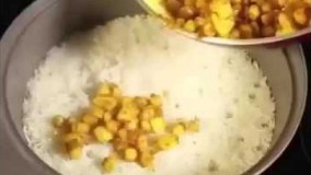 آشپزی آسان-طرزتهیه پلوی مخلوط با مرغ