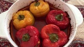 هنر آشپزی- دلمه فلفل در فر