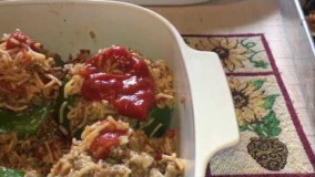 آشپزی ساده-تهیه خوراک فلفل و کدو سبز