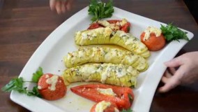 آشپزی ساده- اسنك كدو سبز سالم و خوشمزه