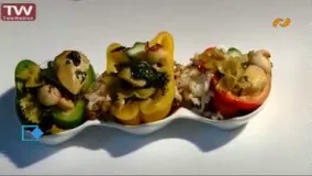 آشپزی ساده- پاستا مرغ و اسفناج
