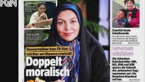 بازتاب گسترده آبجو خوری آزاده نامداری در رسانه های ایران و جهان