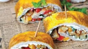 آموزش تهیه رولت مرغ و سیب زمینی