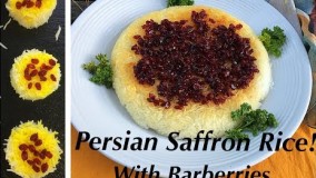 هنر آشپزی-تهیه زرشک پلو با ماست و زعفران