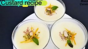 تهیه دسر-تهیه دسر کاسترد لذیذ