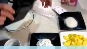 تهیه دسر-کرم لعل میوه ای