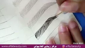 هاشور ابرو به روش میکروبلیدینگ