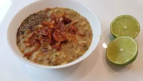 غذای رمضان-طرز تهیه آش سبزی شیرازی خوشمزه
