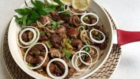 آشپزی ایرانی-كباب جگر مرغ 