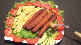 آشپزی ایرانی- طرز تهیه لوله کباب لوبیا