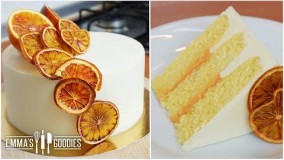 کیک پزی-کیک پرتقالی با کرم