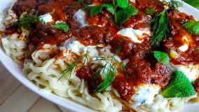 غذای رمضان--آش کشیده