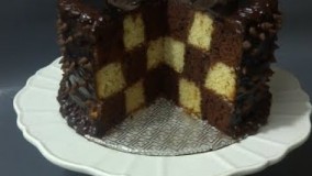 کیک پزی-  طرز تهیهٔ کیک شطرنج