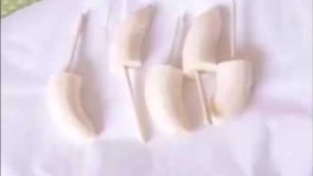 تهیه دسر-موز با روکش شکلات