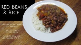 آشپزی ایرانی-خوراک لوبیا و برنج