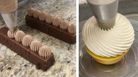 کیک پزی-تزیین کیک شکلاتی هیجان انگیز