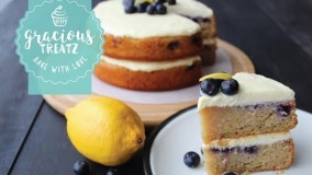 شیرینی پزی-کیک کدو و بلوبری