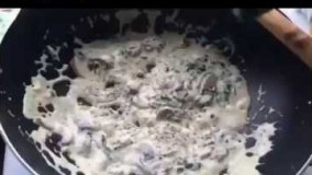 آشپزی آسان-طرز تهیه ماکارونی صورتی با قارچ