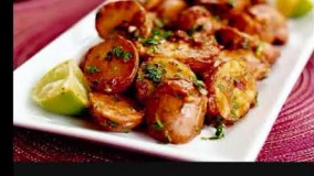 آشپزی آسان-طرز تهیه خوراک سیب زمینی با قارچ