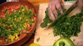 آشپزی مدرن-سالاد سبزی پبره