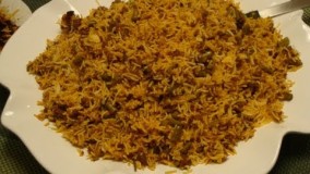 آشپزی ایرانی-تهیه لوبیا پلو -آسان و سریع